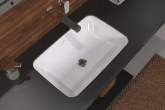 Villeroy & Boch Architectura Раковина для установки под столешницу, внутренний размер 570 x 370 x 125 mm, Альпийский белый, с переливом 5A776001