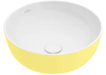 Villeroy & Boch Artis Раковина для установки на столешницу, 430 x 430 x 130 mm, Macaroon, без перелива, нешлифованный 417943BCT3