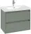 Villeroy & Boch Skyla КОМПЛЕКТ Тумба под раковину, 2 выдвижных ящика, 772 x 596 x 439 mm, Soft Green +Skyla Pаковина для установки на тумбу, 800 x 460 x 160 mm, с переливом, Альпийский белый C79600AF+5A518001