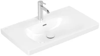 Villeroy & Boch Skyla КОМПЛЕКТ Тумба под раковину, 2 выдвижных ящика, 772 x 596 x 439 mm, Stone Oak +Skyla Pаковина для установки на тумбу, 800 x 460 x 160 mm, с переливом, Альпийский белый C79600RK+5A518001