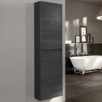 Villeroy & Boch Antheus Шкаф-пенал, 2 двери, 480 x 1700 x 200 mm, Black Ash B06801PW