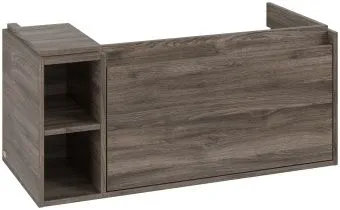 Villeroy & Boch Skyla КОМПЛЕКТ Тумба под раковину, 1 выдвижной ящик, 972 x 436 x 439 mm, Stone Oak +Skyla Pаковина для установки на тумбу, 1000 x 470 x 165 mm, с переливом, Альпийский белый C79000RK+5A51A501