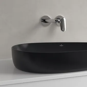 Villeroy & Boch Antao Раковина для установки на столешницу, 650 x 400 x 146 mm, Pure Black CeramicPlus, без перелива 4A7465R7