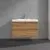 Villeroy & Boch Skyla Тумба под раковину, 2 выдвижных ящика, 972 x 596 x 439 mm, Oak Kansas +Skyla Pаковина для установки на тумбу, 1000 x 470 x 165 mm, с переливом, Альпийский белый C79900RH+5A51A501