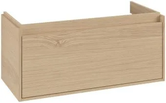 Villeroy & Boch Skyla КОМПЛЕКТ Тумба под раковину, 1 выдвижной ящик (2 ящика), 972 x 436 x 439 mm, Nordic Oak +Skyla Pаковина для установки на тумбу, 1000 x 470 x 165 mm, с переливом, Альпийский белый C78900VJ+5A51A501