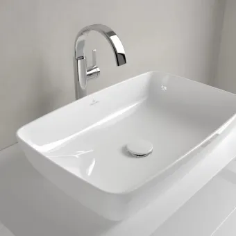 Villeroy & Boch Artis Раковина для установки на столешницу, 580 x 385 x 130 mm, Альпийский белый, без перелива, нешлифованный 41725801