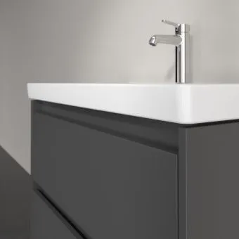 Villeroy & Boch Skyla КОМПЛЕКТ Тумба под раковину, 2 выдвижных ящика, 772 x 596 x 439 mm, Graphite +Skyla Pаковина для установки на тумбу, 800 x 460 x 160 mm, с переливом, Альпийский белый C79600VR+5A518001