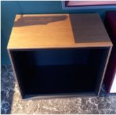 Villeroy & Boch Finion полочка подвесная 418 x 340 x 270 вставка-Black matt корпус- Walnut Подсветок 1 F580PDGN