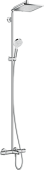 Hansgrohe Crometta E Showerpipe 240 1jet с термостатом для ванны, хром 27298000