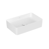 Villeroy & Boch Collaro Раковина для установки на столешницу, 560 x 360 x 145 mm, Альпийский белый CeramicPlus без перелива, нешлифованный 4A2056R1