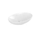 Villeroy & Boch Loop & Friends Раковина для установки на столешницу, 560 x 385 x 120 mm, Альпийский белый, с переливом, нешлифованный 4A470001