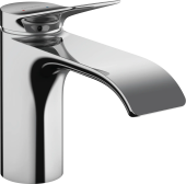 Hansgrohe Vivenis Смеситель для раковины, однорычажный, 80 со сливным гарнитуром, хром, 75010000