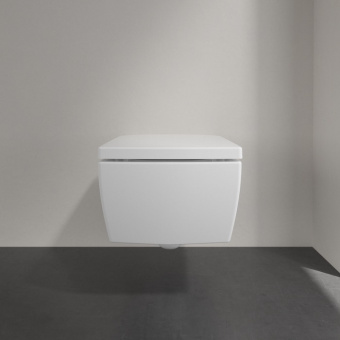 Villeroy & Boch Memento 2.0 Сиденье с крышкой для унитаза, с функцией автоматического опускания (SoftClosing), со снимаемым сиденьем (QuickRelease), Альпийский белый 8M24S101