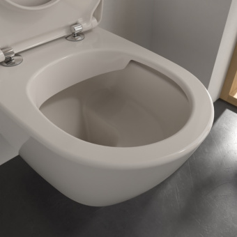 Villeroy & Boch Subway 2.0 Унитаз с открытым смывным краем, настенный, смыв DirectFlush, Pergamon CeramicPlus 5614R0R3