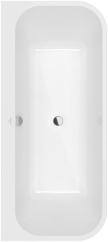 Villeroy & Boch Architectura ванна с задней стенкой Duo, 1700 x 750 mm, Альпийский белый UBA170ARE9CS00V-01