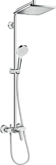 Hansgrohe Crometta E Crometta E 240 1jet Showerpipe с однорычажным смесителем, хром 27284000