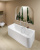 Villeroy & Boch Architectura ванна с задней стенкой Duo, 1800 x 800 mm, Альпийский белый UBA180ARE9CS00V-01