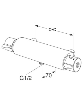Gustavsberg Nordic 3 Смеситель для душа термостатический GB41215604