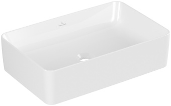 Villeroy & Boch Collaro Раковина для установки на столешницу, 560 x 360 x 145 mm, Альпийский белый CeramicPlus без перелива, нешлифованный 4A2056R1
