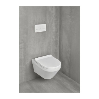 Villeroy & Boch Комплект 3 в 1 Унитаз с сиденьем+Инсталляционная система+Клавиша смыва 4616D301