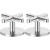 Villeroy & Boch Dawn Комплект ручек двухвентильных + излив TVW10613015361+TVW10612015361