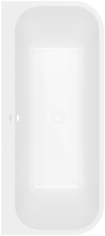 Villeroy & Boch Architectura ванна с задней стенкой Duo, 1800 x 800 mm, Альпийский белый UBA180ARE9CS00V-01