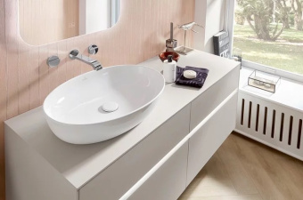 Villeroy & Boch Artis Раковина для установки на столешницу, 610 x 410 x 130 mm, Альпийский белый, без перелива, нешлифованный 41986101