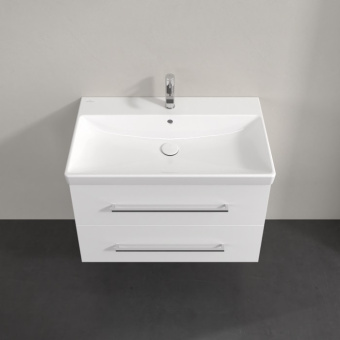 Villeroy & Boch Avento Тумба под раковину, 2 выдвижных ящика, 780 x 514 x 484 mm, Белое стекло A89100B4