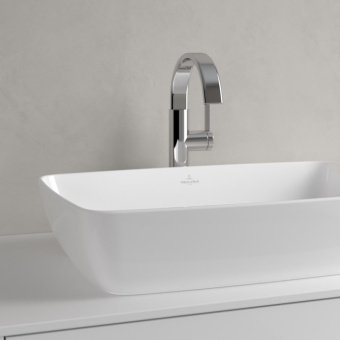 Villeroy & Boch Artis Раковина для установки на столешницу, 580 x 385 x 130 mm, Альпийский белый CeramicPlus, без перелива, нешлифованный 417258R1