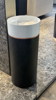 Villeroy & Boch Octagon Pаковина с пьедесталом, 400x400x950mm Smokey Slate, 417000PS