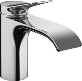 Hansgrohe Vivenis Смеситель для раковины, однорычажный, 80 со сливным гарнитуром, хром, 75010000