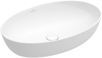 Villeroy & Boch Artis Раковина для установки на столешницу, 610 x 410 x 130 mm, Альпийский белый CeramicPlus, без перелива, нешлифованный 419861R1
