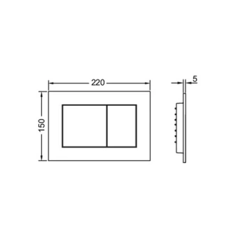 TECE 9400414 TECEbase BASE 2.0 Комплект инсталляции 4 в 1 с панелью смыва ТЕСЕnow, цвет черный матовый, для установки подвесного унитаза