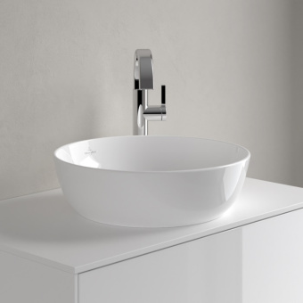 Villeroy & Boch Artis Раковина для установки на столешницу, 430 x 430 x 130 mm, без перелива, Альпийский белый 41794301