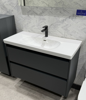 Villeroy & Boch Skyla Тумба под раковину, 2 выдвижных ящика, 972 x 596 x 439 mm, Graphite C79900VR