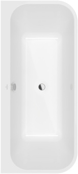 Villeroy & Boch Architectura ванна с задней стенкой Duo, 1800 x 800 mm, Альпийский белый UBA180ARE9CS00V-01