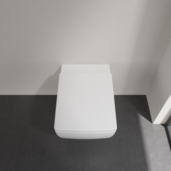 Villeroy & Boch Memento 2.0 Сиденье с крышкой для унитаза, с функцией автоматического опускания (SoftClosing), со снимаемым сиденьем (QuickRelease), Альпийский белый 8M24S101